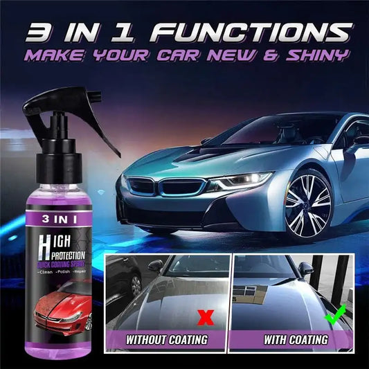 High Protection Quick Car Coating Spray 3 in 1