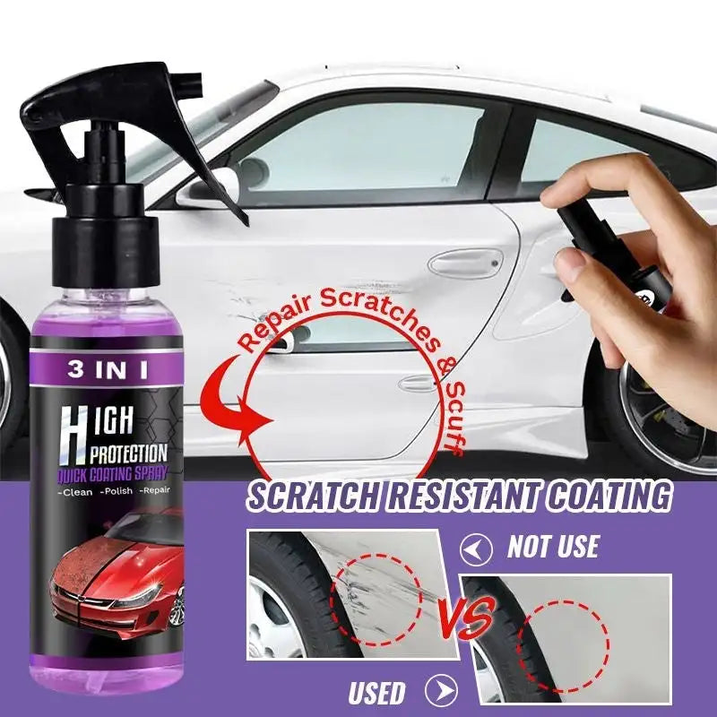 High Protection Quick Car Coating Spray 3 in 1